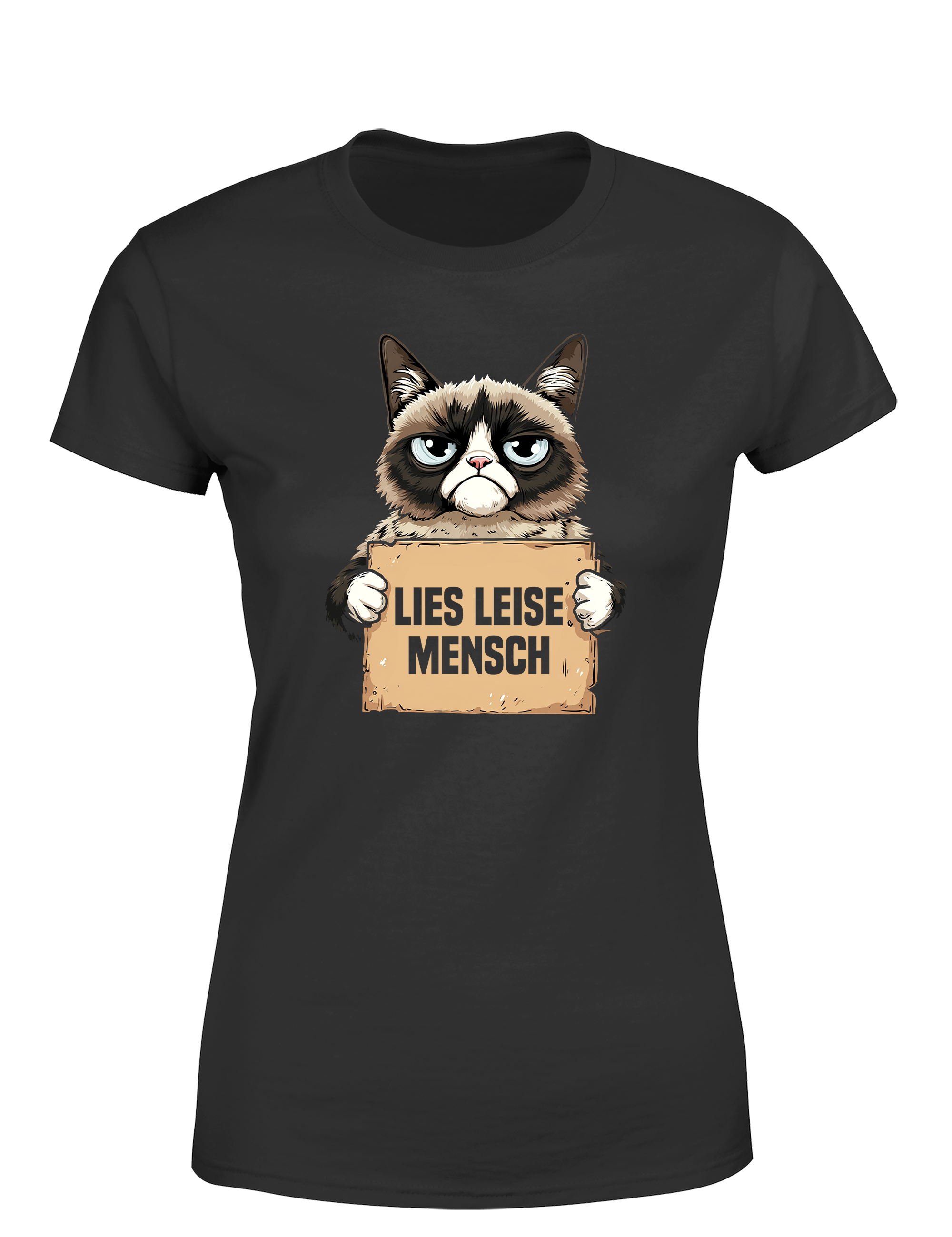 Lies leise Mensch – Damen T-Shirt im Retro Stil | Perfektes Damen Shirt für Leseratten, Bücherfreundinnen & Geschenkidee