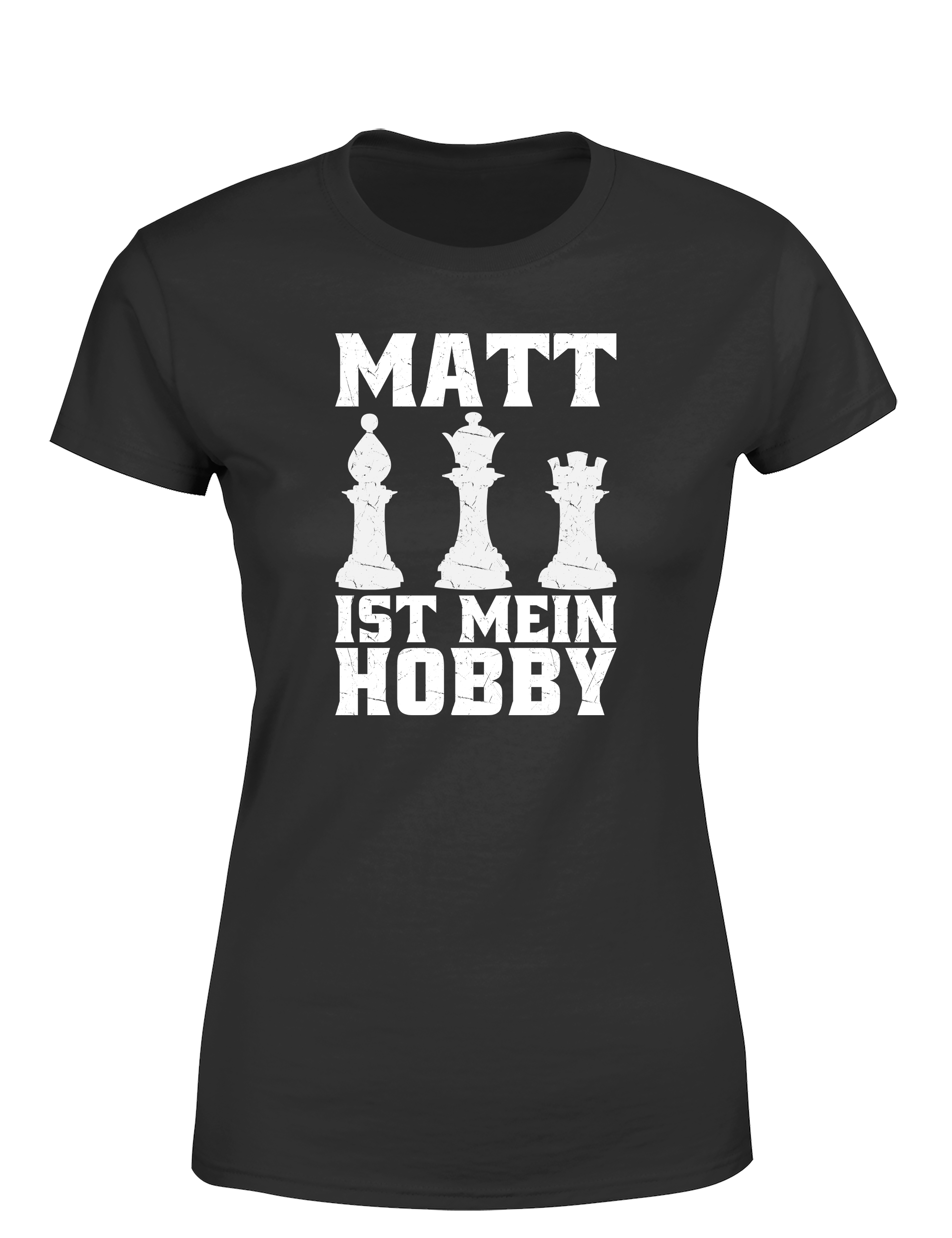 Matt ist mein Hobby – Damen T-Shirt im Retro Stil | Perfektes Damen Shirt für Schachspieler, Turniere, Freizeit & Geschenkidee