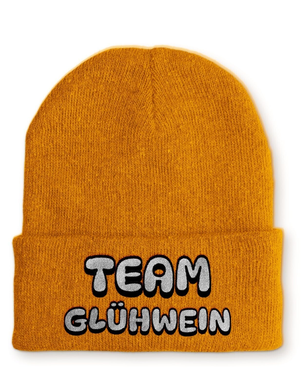 Beanie Team Glühwein Comic Wintermütze Mütze mit lustigem Spruch
