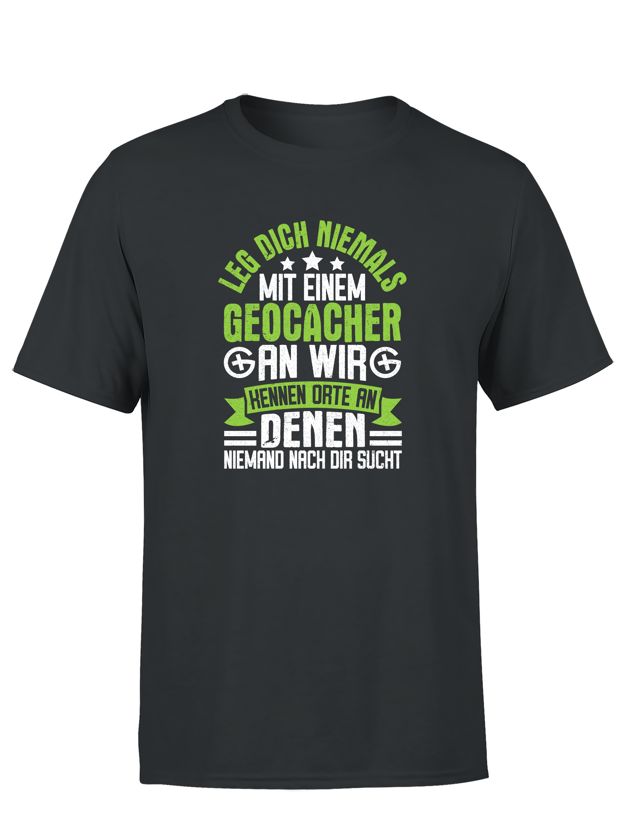 Geocacher Humor – Herren T-Shirt | Lustiges Sprüche-Shirt für Schatzsucher & Outdoor-Fans