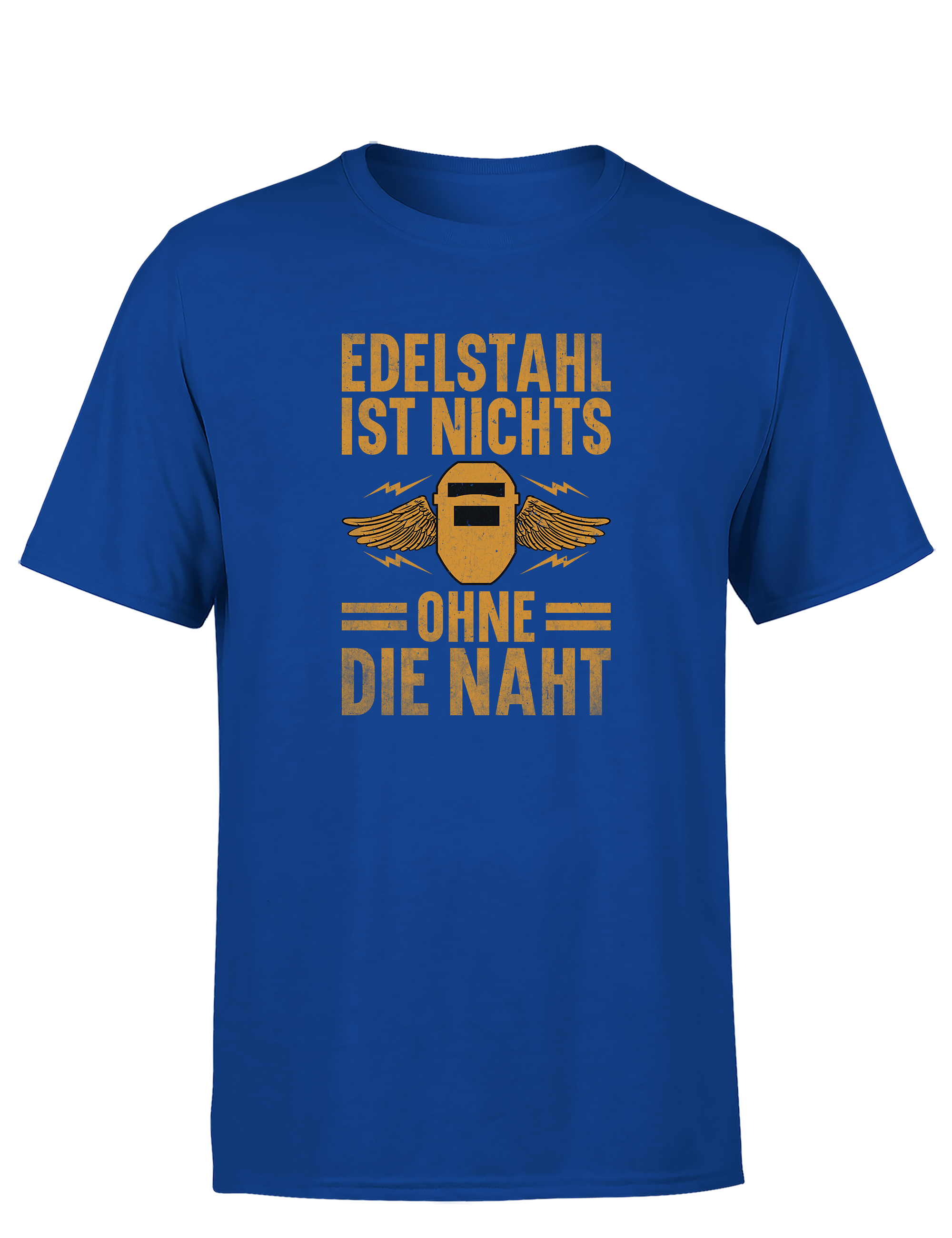 Edelstahl ist nichts ohne die Naht – Herren T-Shirt im Retro Stil | Lustiges Shirt für Schweißer, Metallbauer & Handwerker