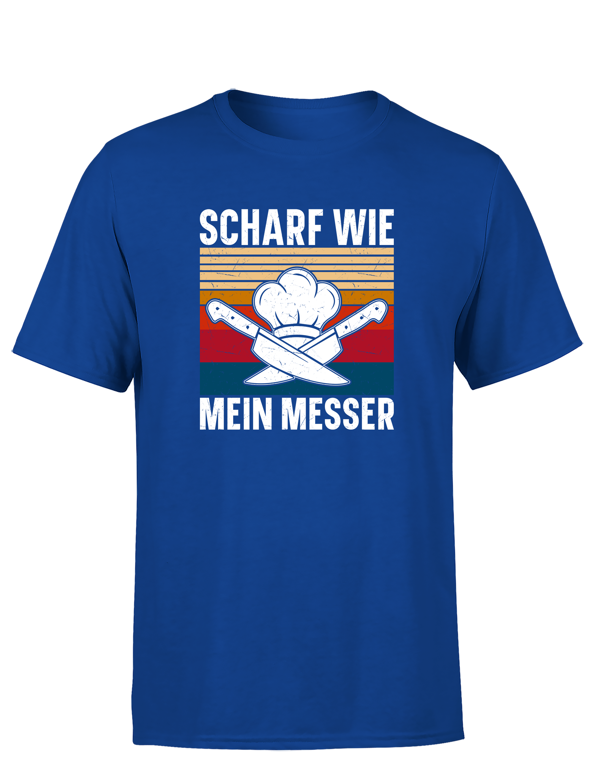 Herren T-Shirt „Scharf wie mein Messer“ | Lustiges Koch Shirt für Männer & Küchenprofis