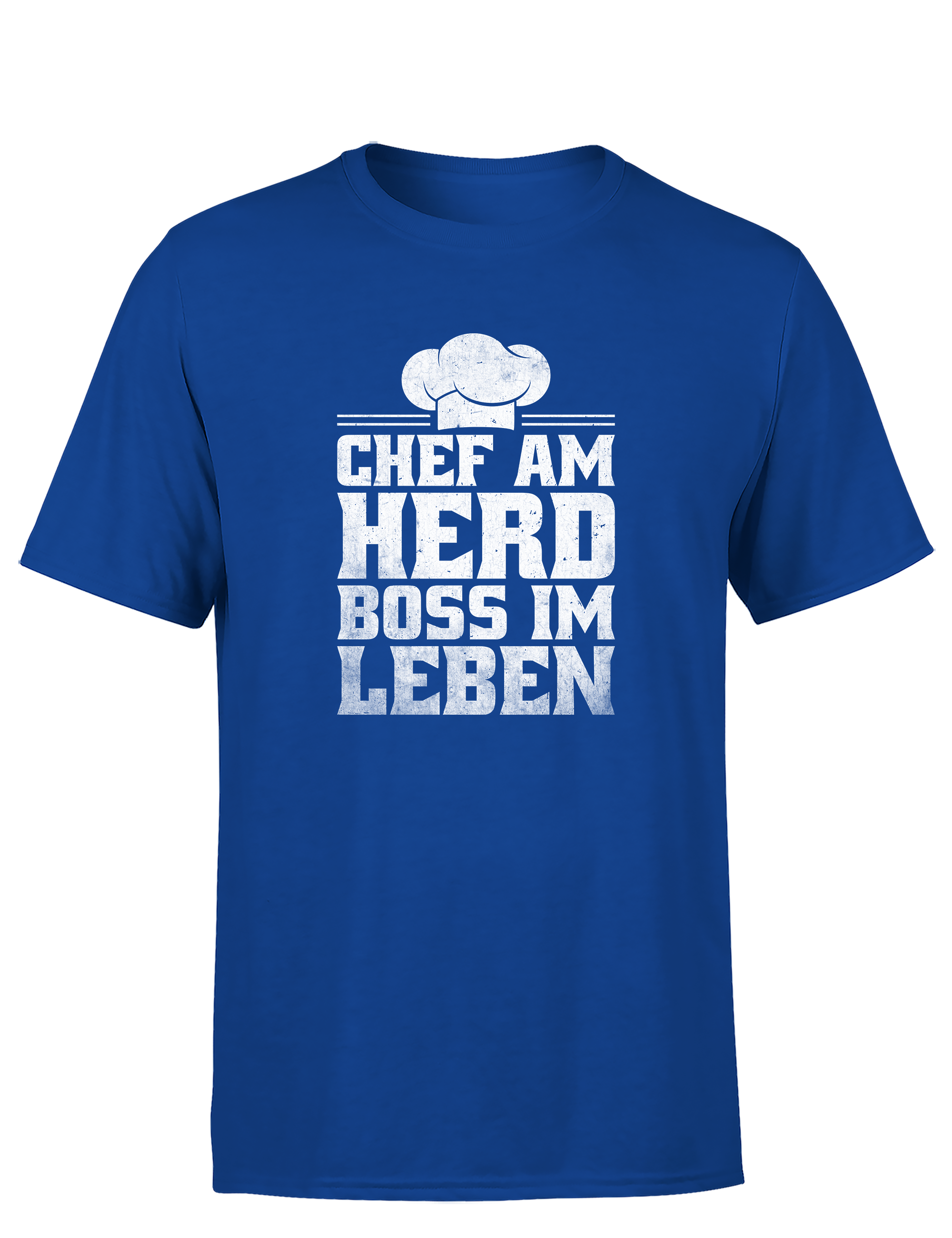 Herren T-Shirt „Chef am Herd Boss im Leben“ | Lustiges Koch Shirt für Männer mit Küchenpower