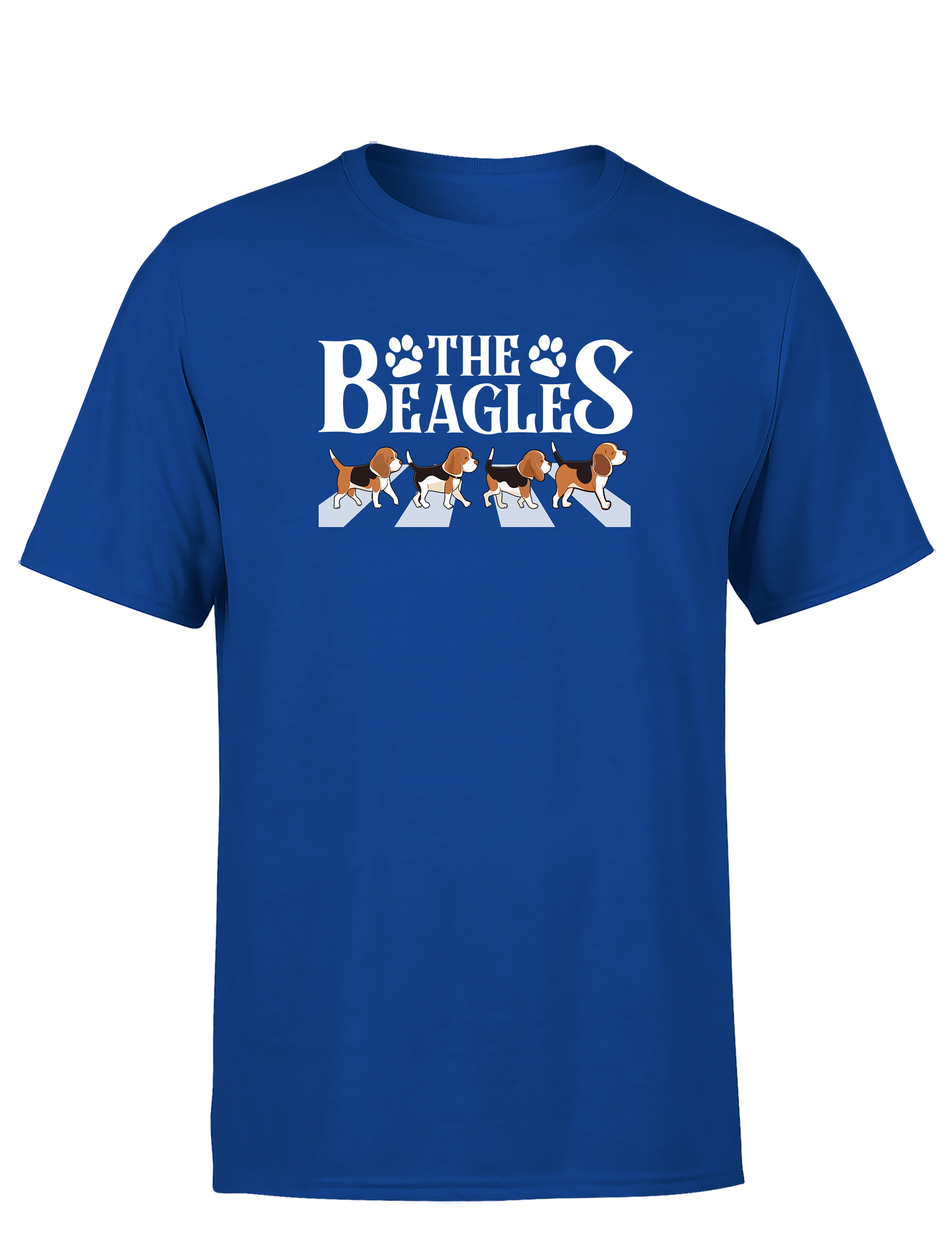 Lustiges Herren T-Shirt „The Beagles“ | Witziges Hunde-Shirt im Abbey-Road Style