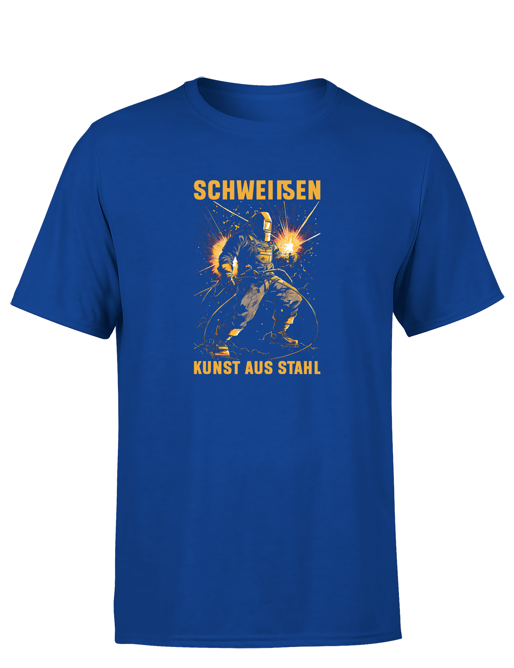 Schweißen – Kunst aus Stahl – Herren T-Shirt im Retro Stil | Lustiges Shirt für Schweißer, Metallbauer & Handwerker