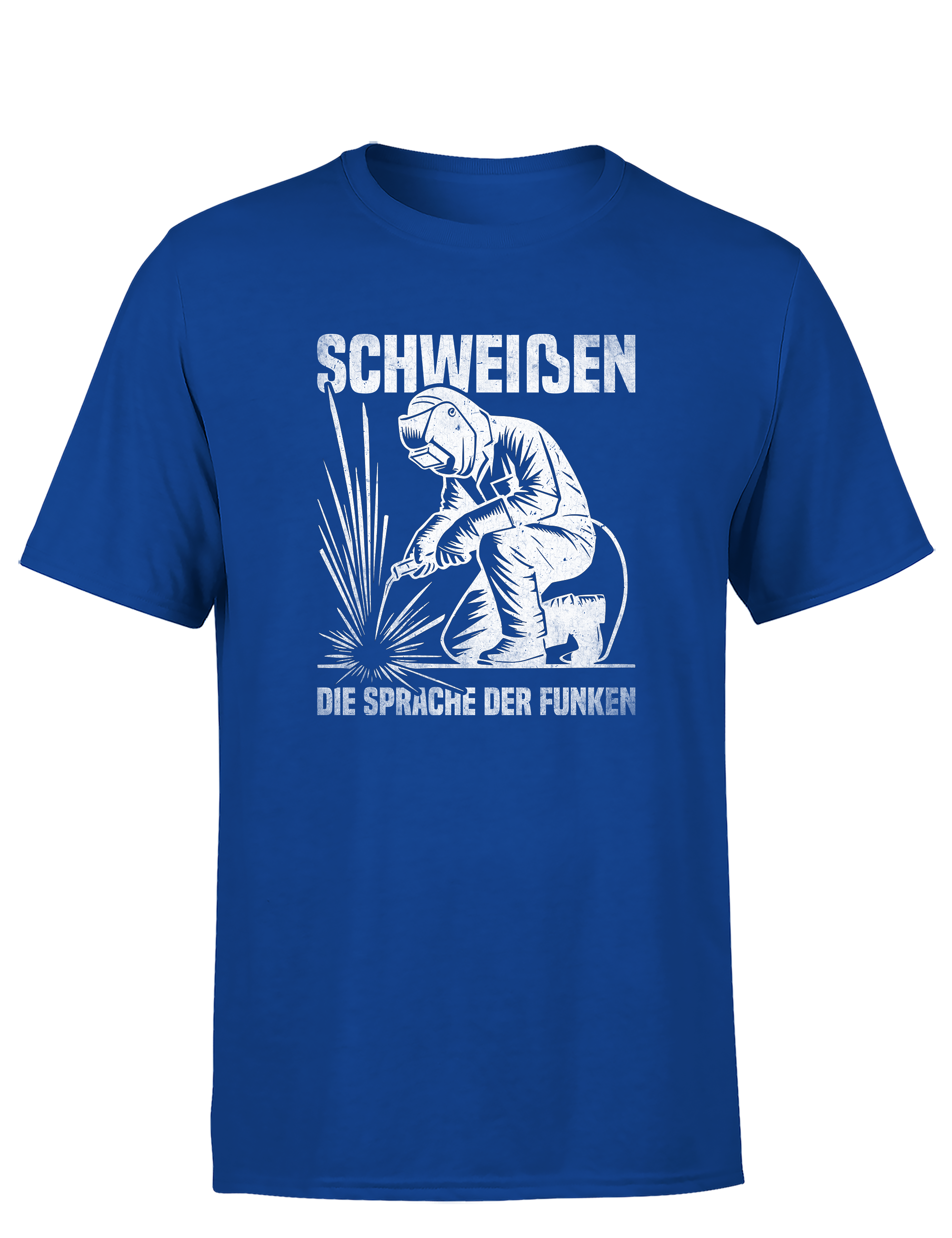 Schweißen – die Sprache der Funken – Herren T-Shirt im Retro Stil | Lustiges Shirt für Schweißer, Metallbauer & Handwerker