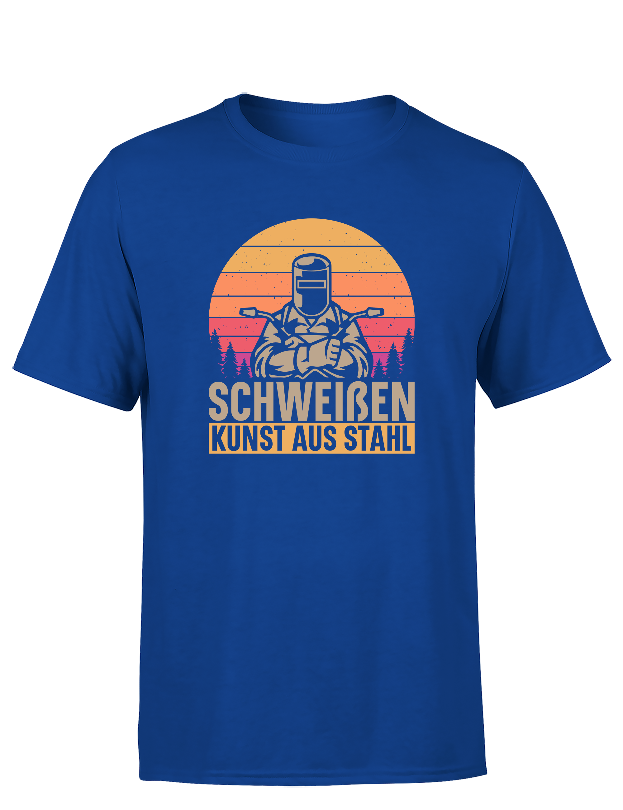 Schweißen – Kunst aus Stahl – Herren T-Shirt im Retro Stil | Lustiges Shirt für Schweißer, Metallbauer & Handwerker