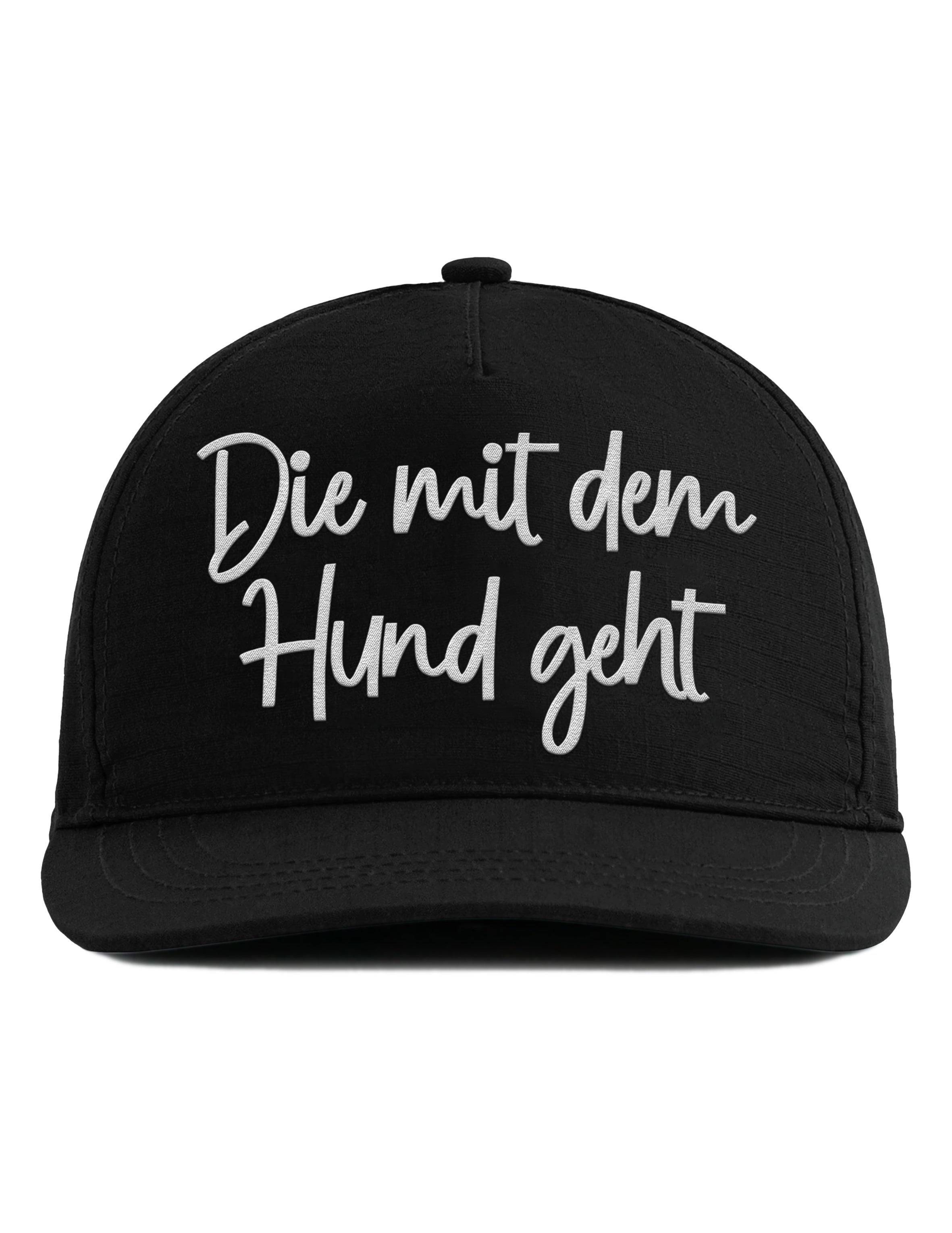 Snapback Cap – Die mit dem Hund geht – Unisex - Bestickt