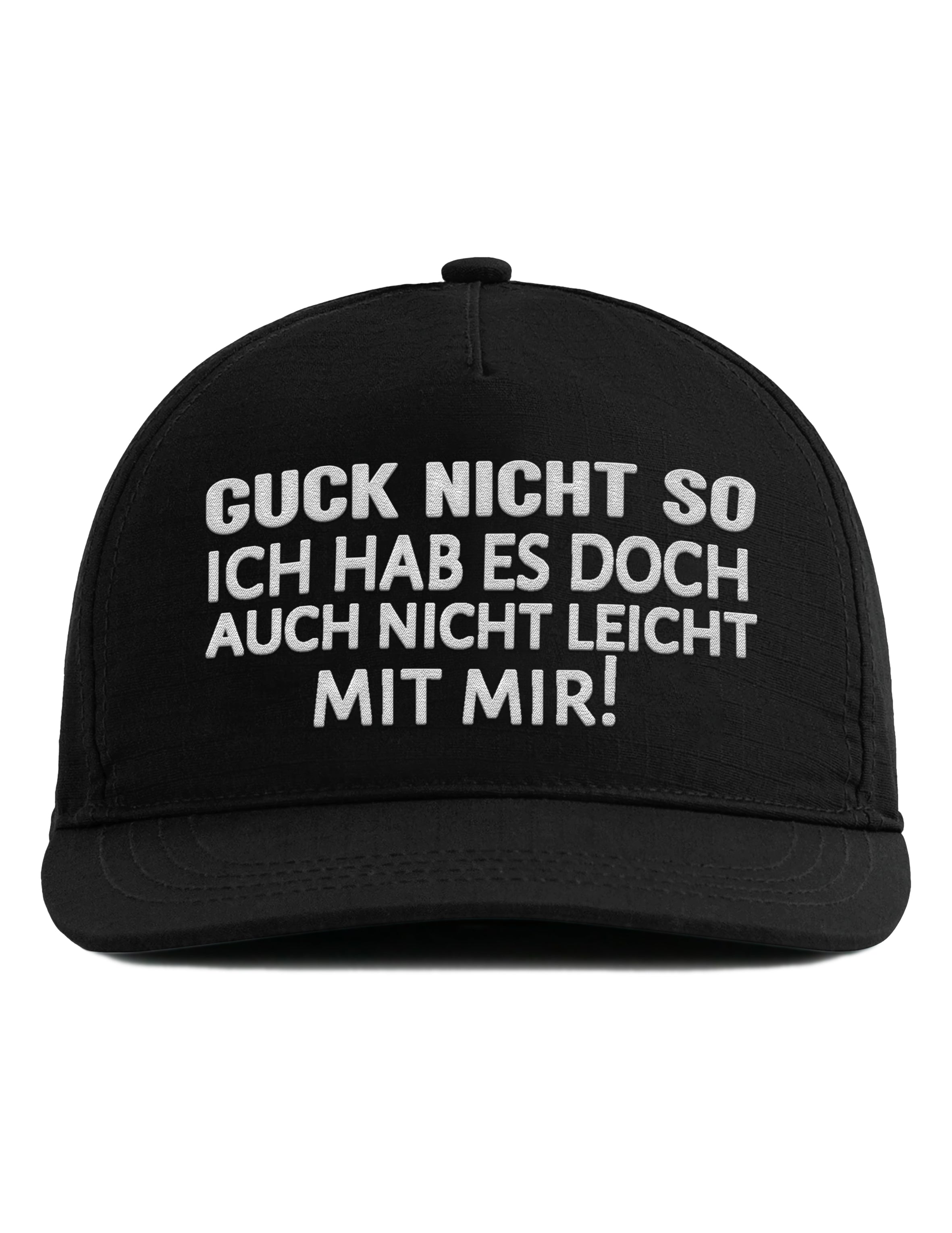 Snapback Cap – Guck nicht so – Unisex Basecap - Bestickt