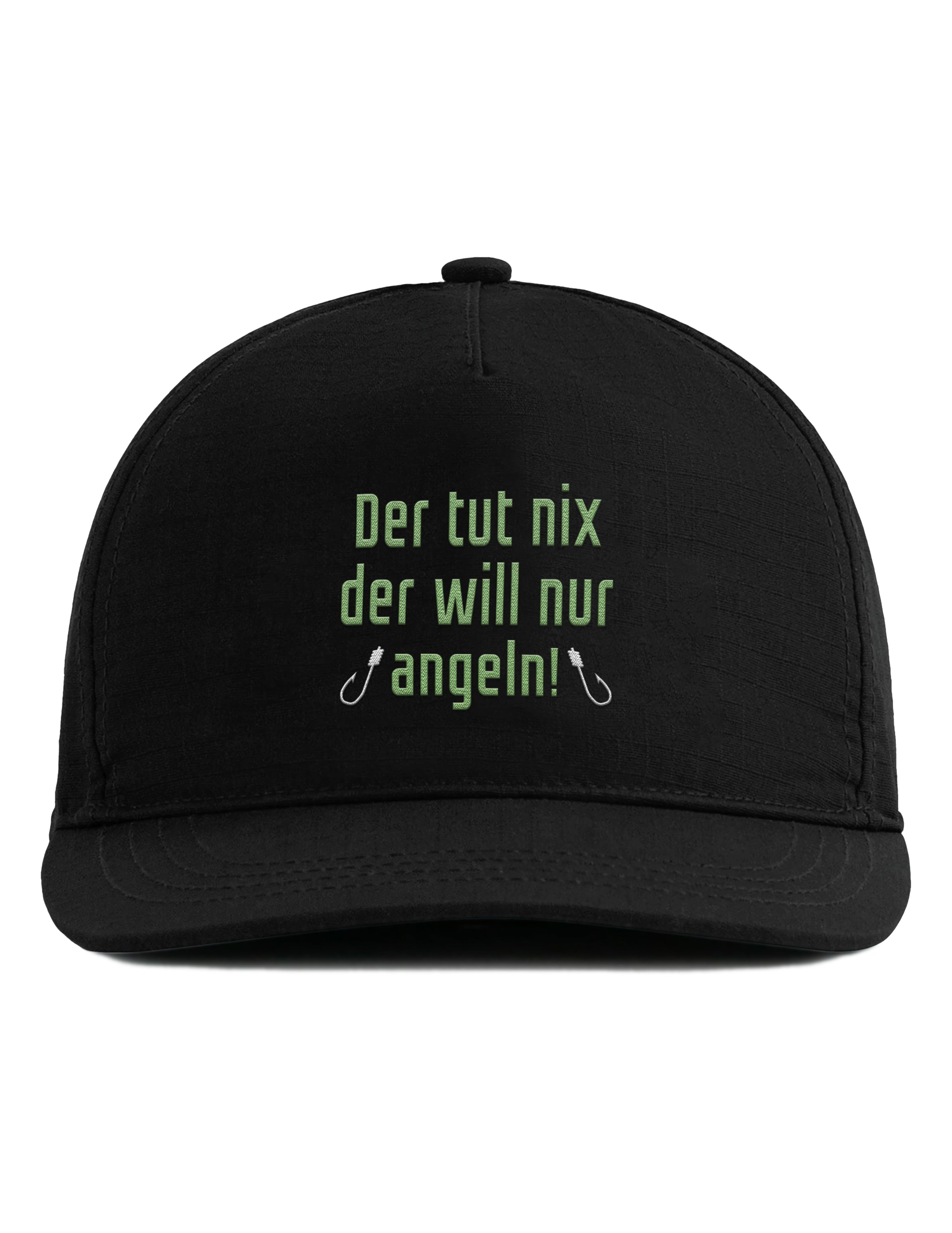 Snapback Cap – Der tut nix der will nur angeln – Bestickt – Unisex Basecap