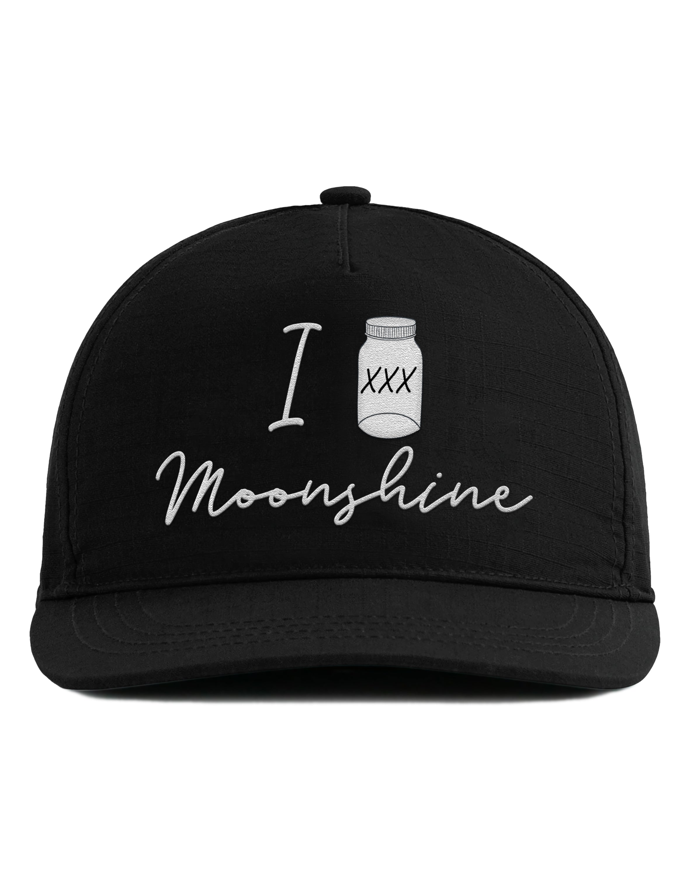 Snapback Cap – I Love Moonshine – Bestickt – Unisex Basecap