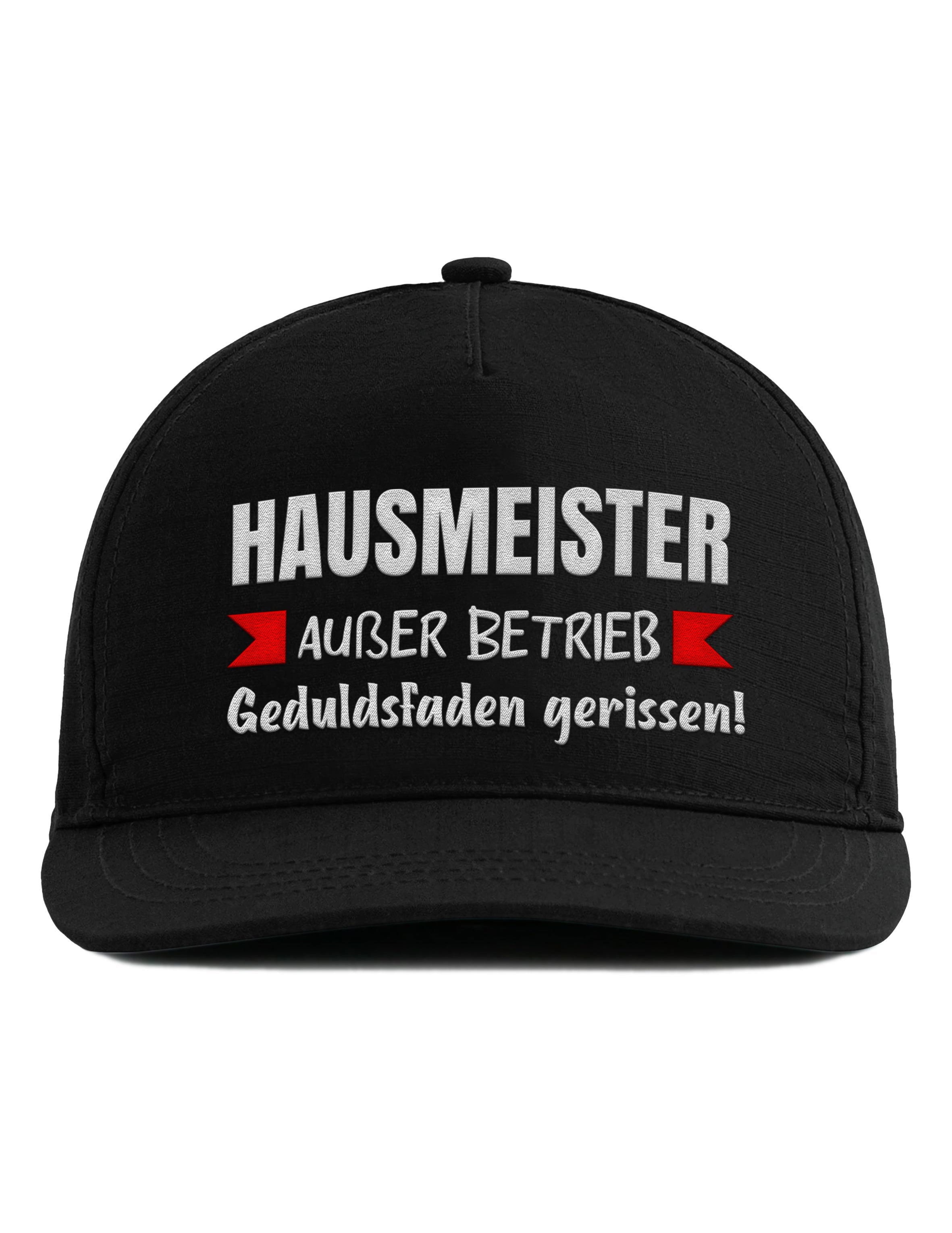 Snapback Cap – Hausmeister Außer Betrieb – Unisex Basecap - Bestickt
