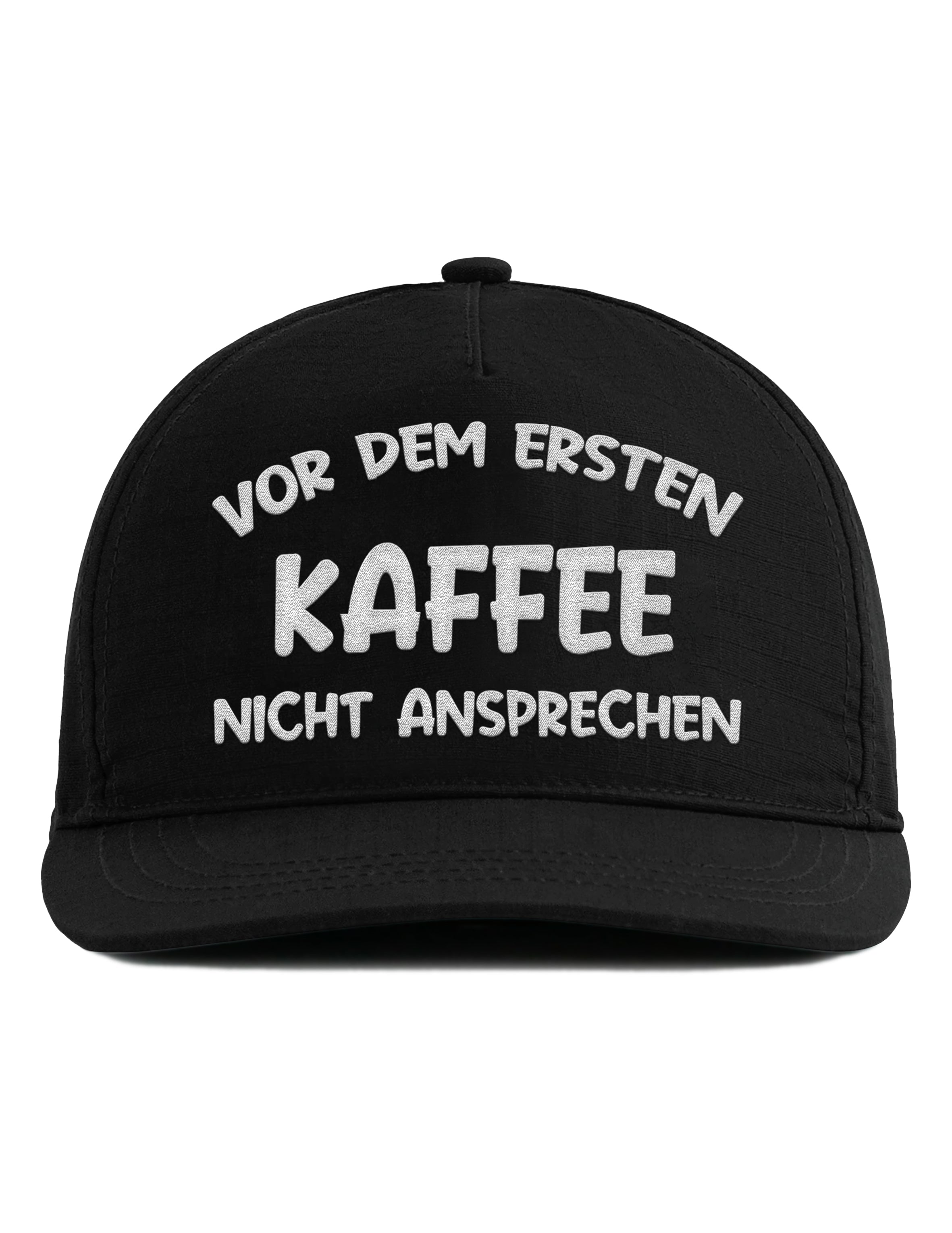 Snapback Cap – Vor dem ersten Kaffee nicht ansprechen – Unisex Basecap - Bestickt