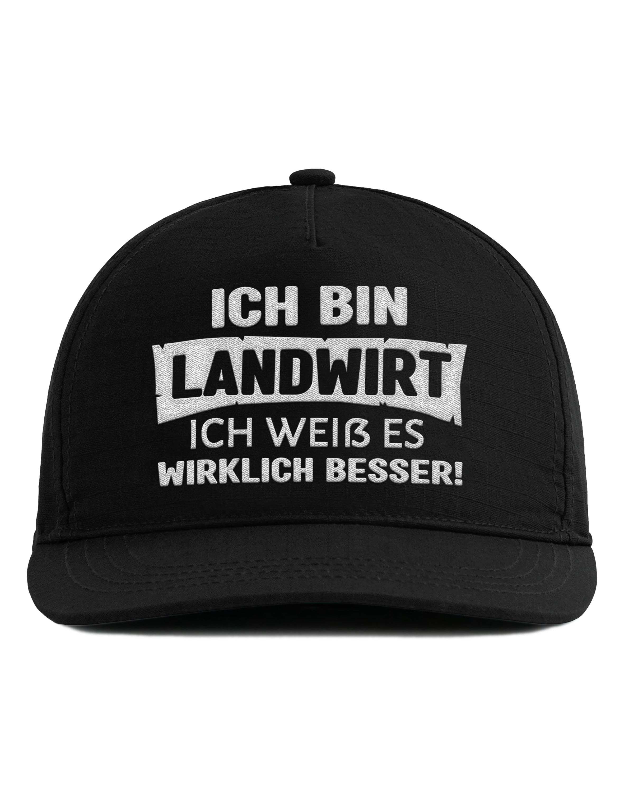 Snapback Cap – Ich bin Landwirt – Bestickt – Unisex Basecap