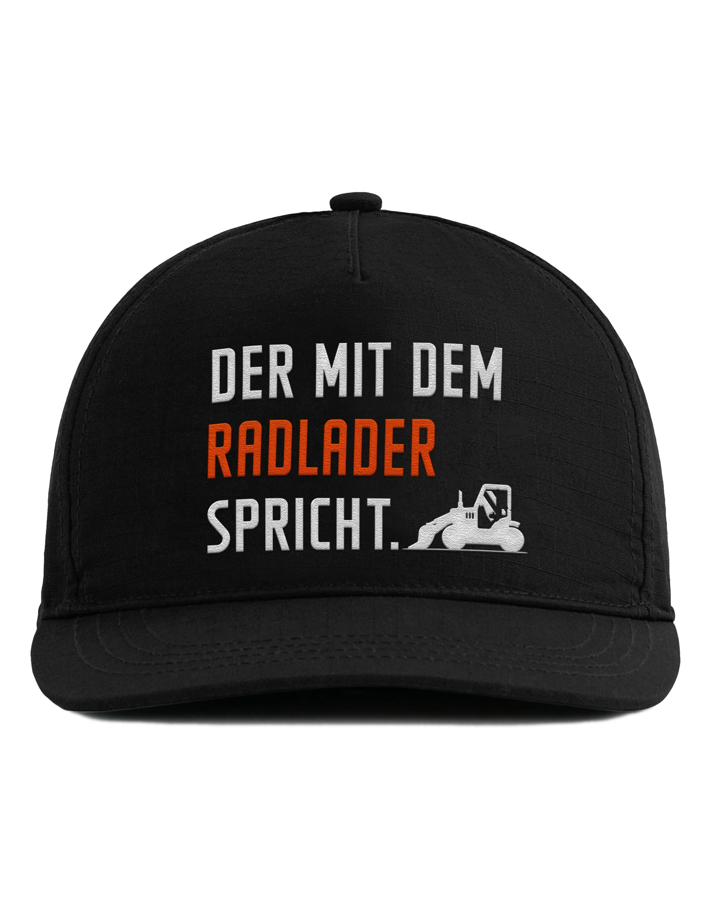 Snapback Cap – Der mit dem Radlader spricht – Bestickt – Unisex Basecap