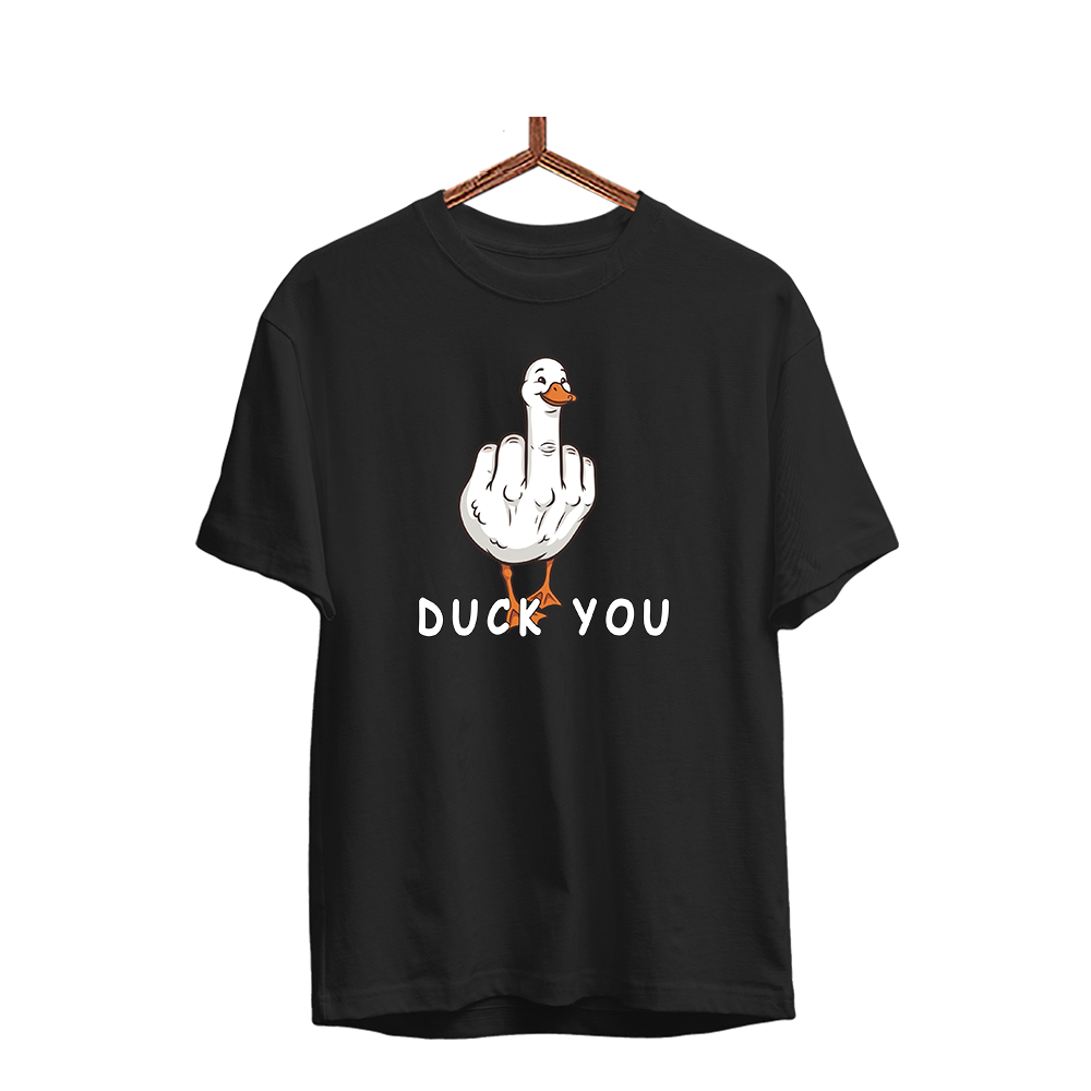 Herren T-Shirt Duck You Schwarz