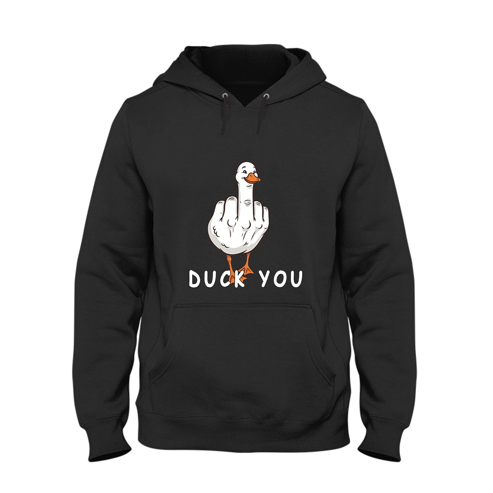 Hoodie Duck You Schwarz