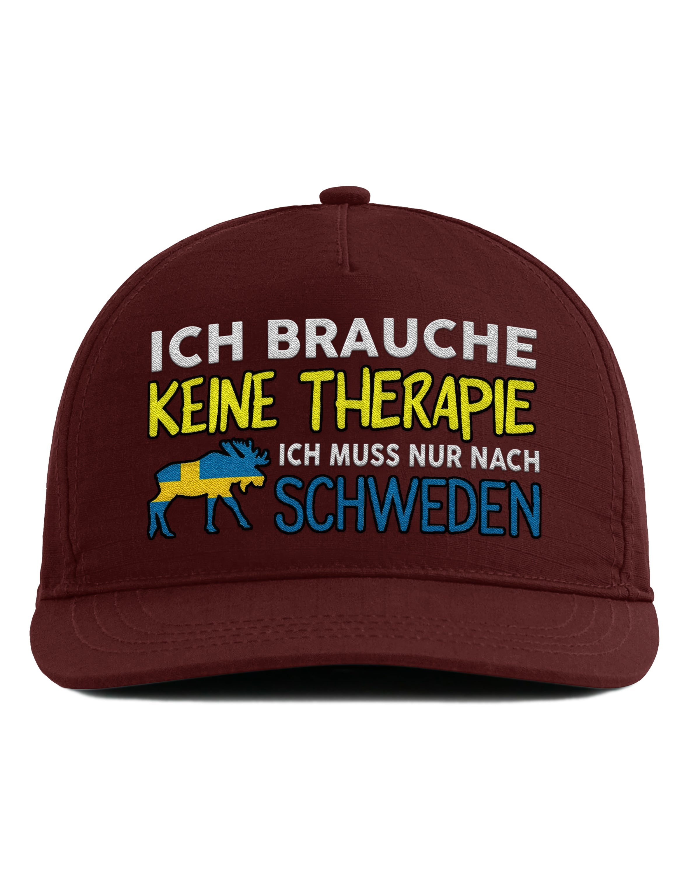 Snapback Cap – Ich muss nur nach Schweden – Unisex Basecap - Bestickt