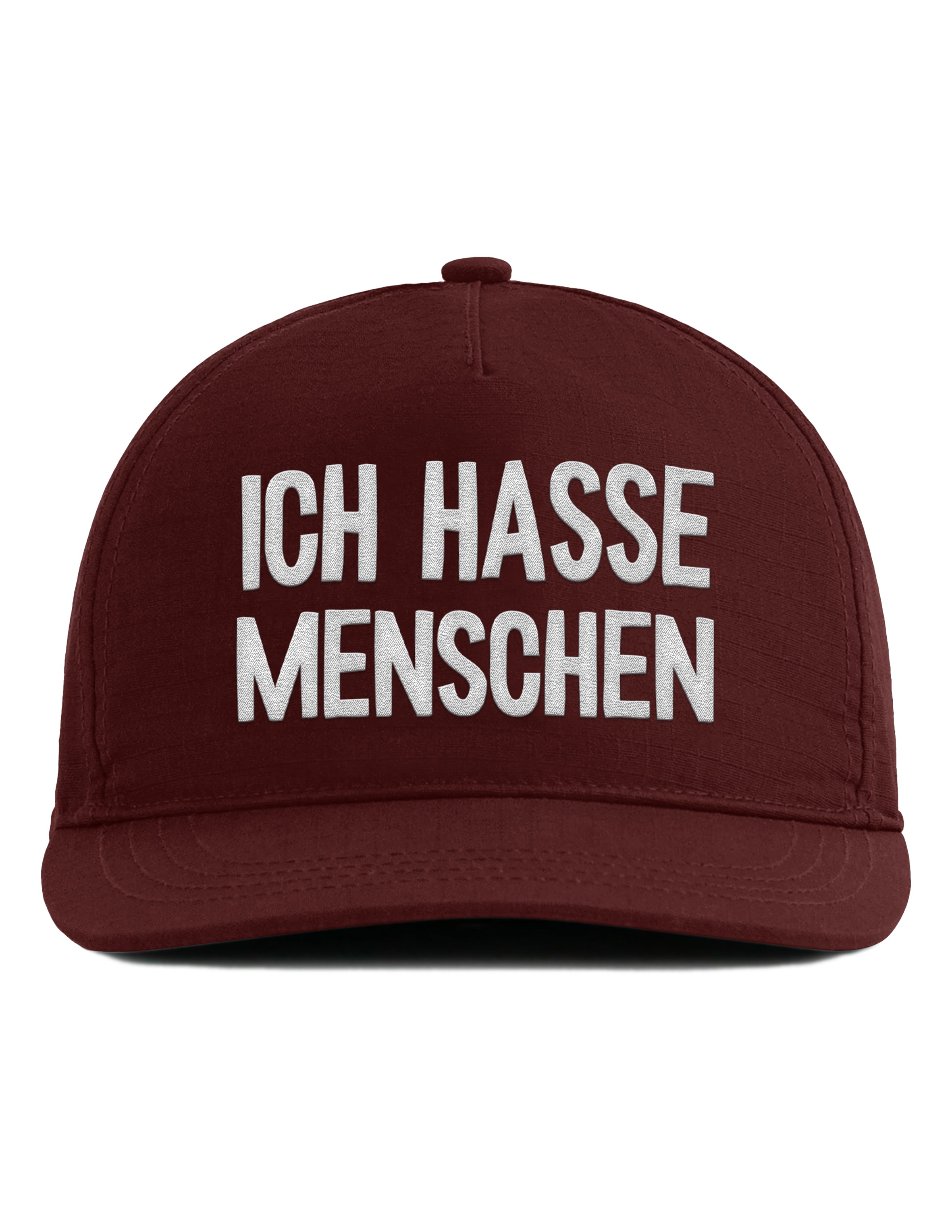 Snapback Cap – Ich hasse Menschen – Bestickt – Unisex Basecap