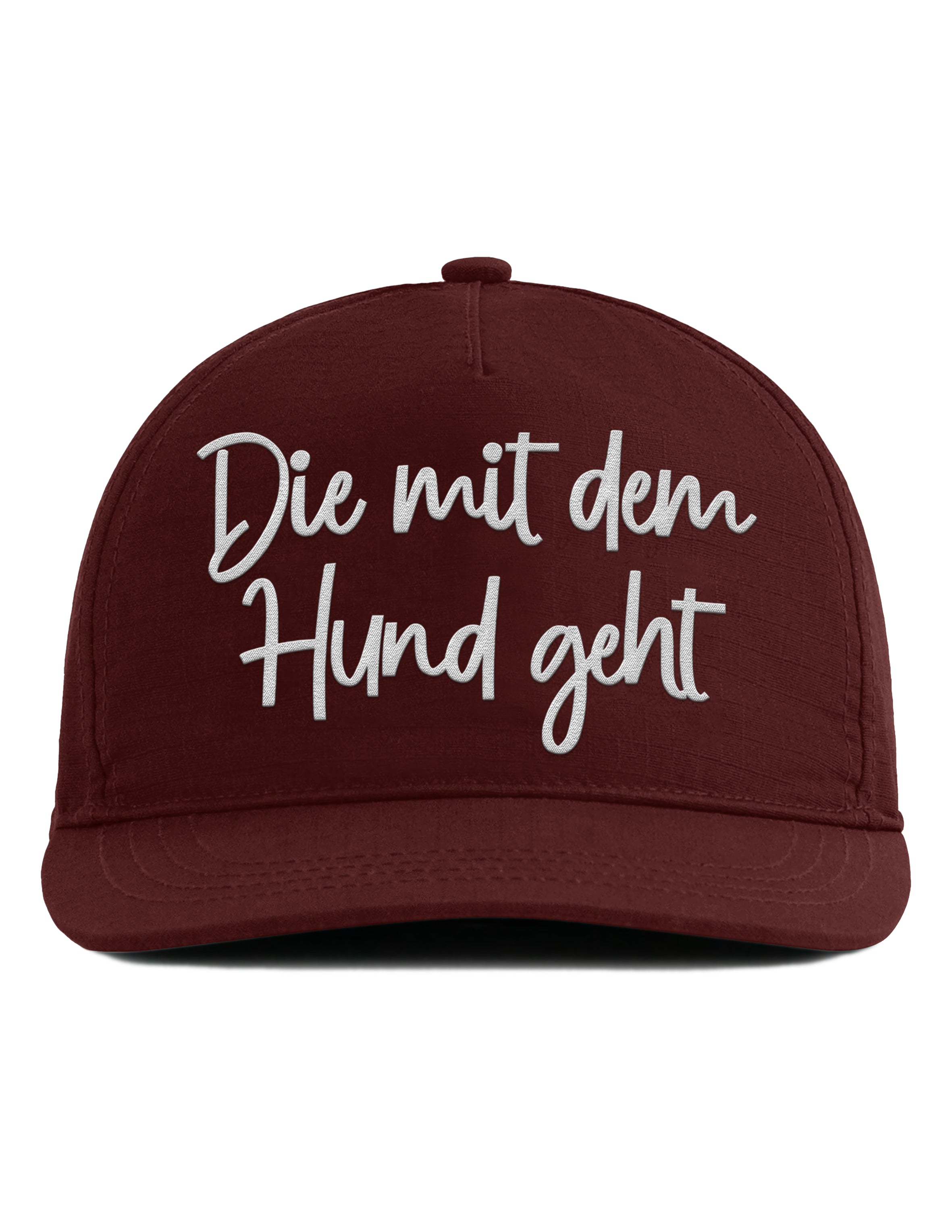 Snapback Cap – Die mit dem Hund geht – Unisex - Bestickt