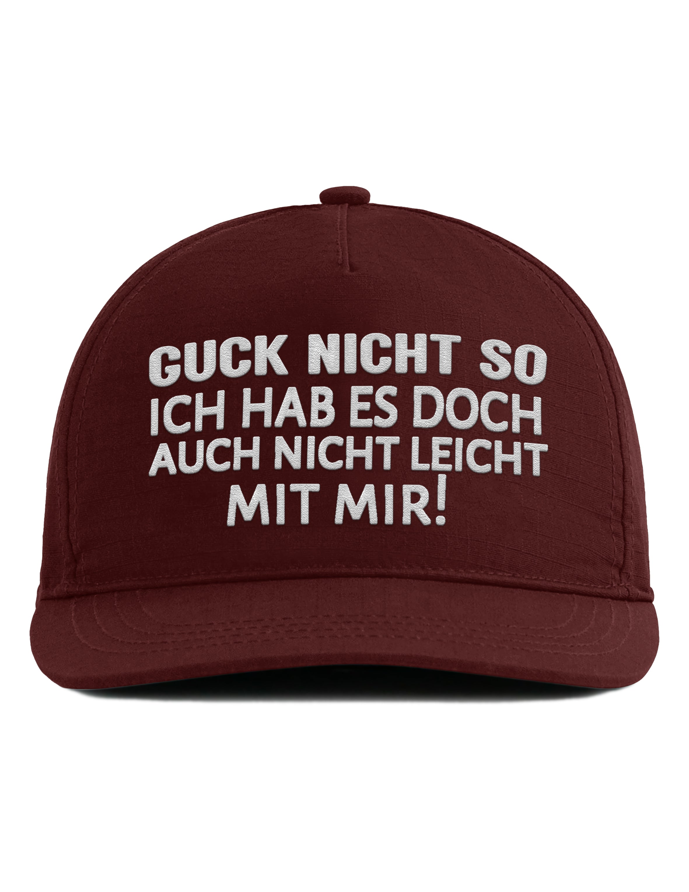 Snapback Cap – Guck nicht so – Unisex Basecap - Bestickt