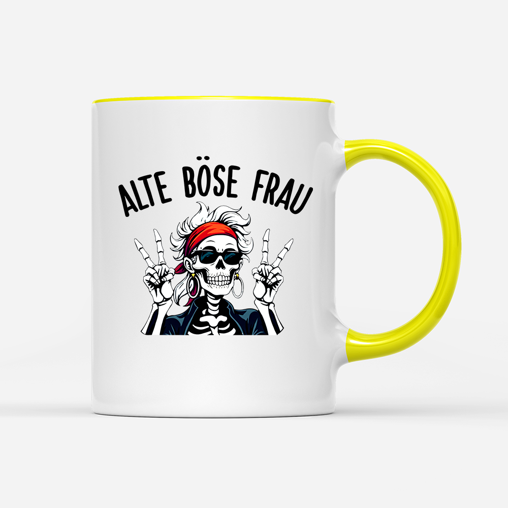 Tasse Alte böse Frau