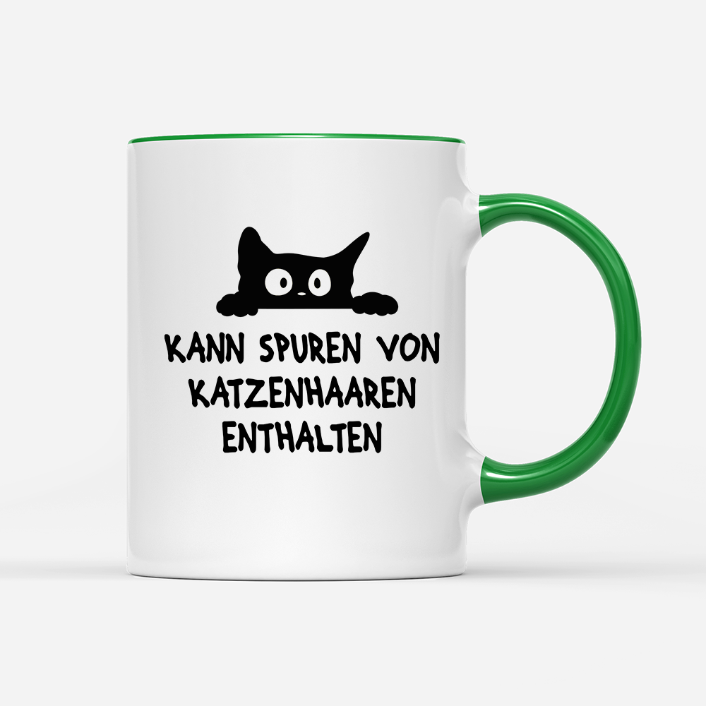 Tasse Kann spuren von Katzenhaaren enthalten