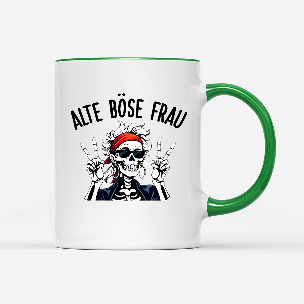 Tasse Alte böse Frau
