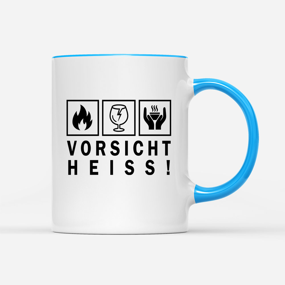 Tasse Vorsicht heiß