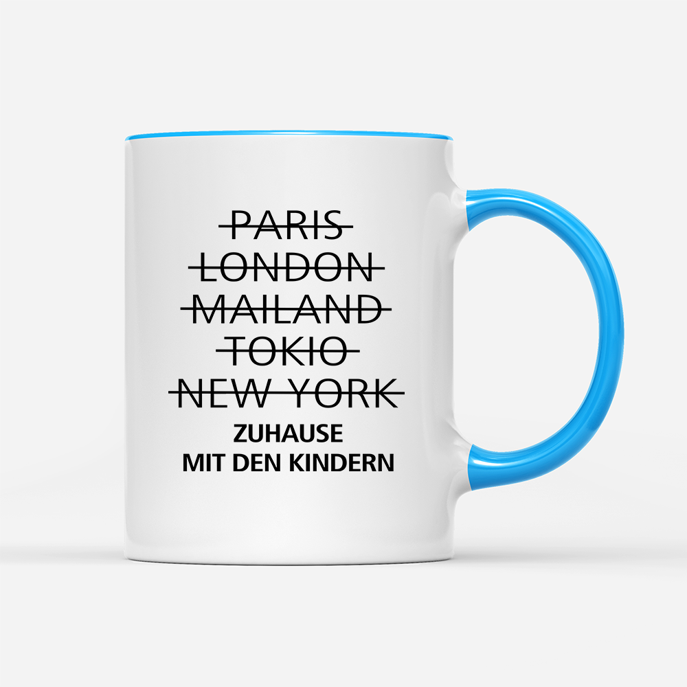 Tasse zuhause mit den Kindern