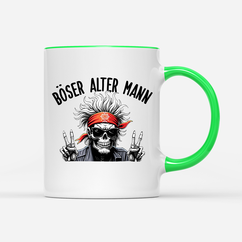 Tasse Böser alter Mann