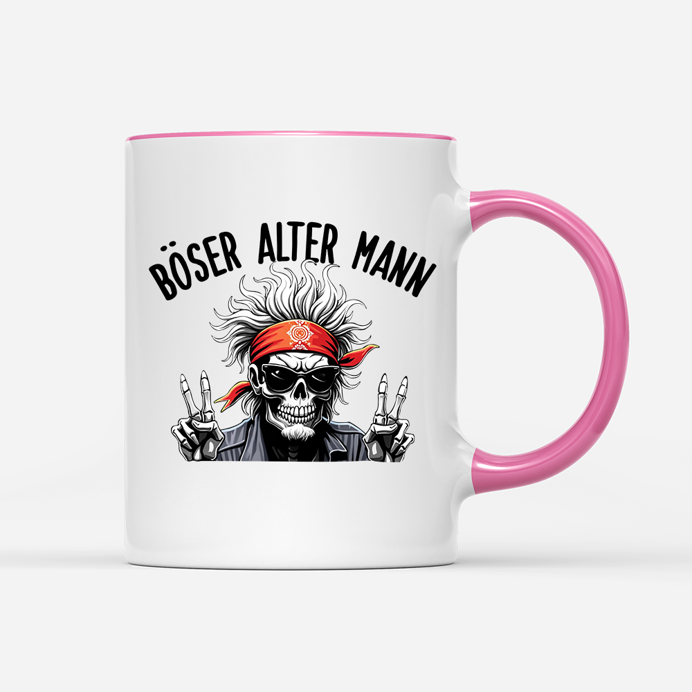 Tasse Böser alter Mann