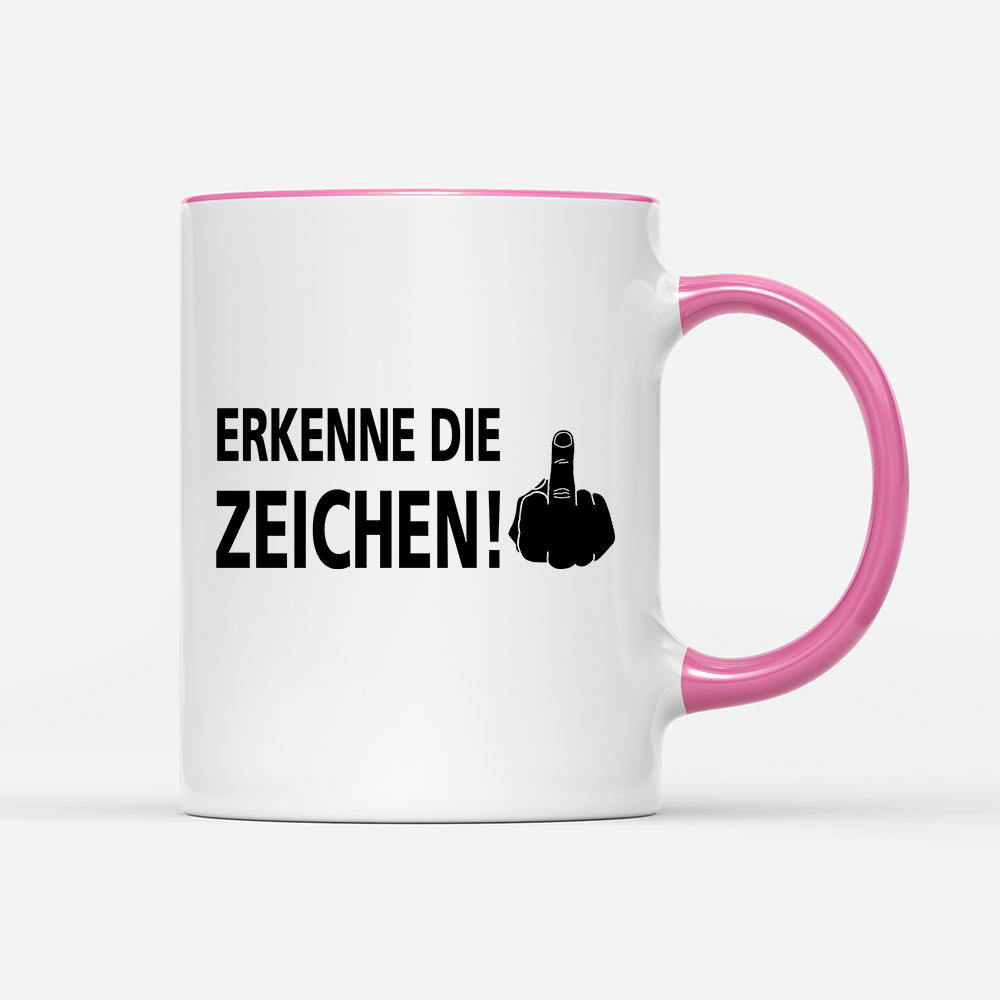 Tasse Erkenne die Zeichen