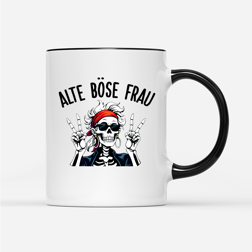 Tasse Alte böse Frau
