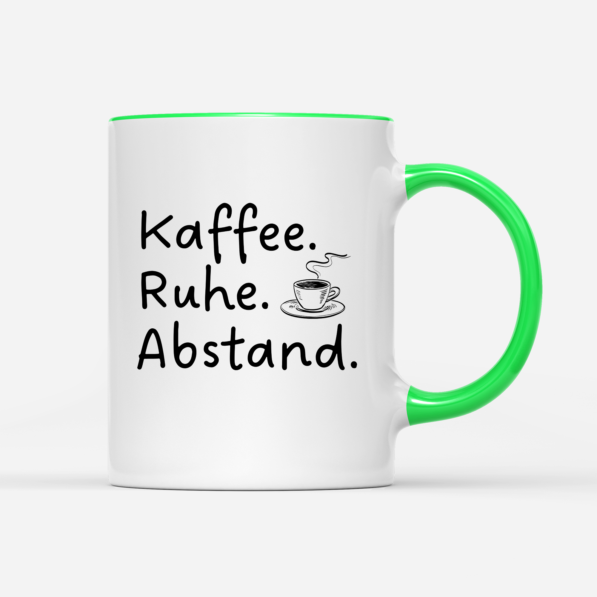 Tasse Kaffee Ruhe Abstand