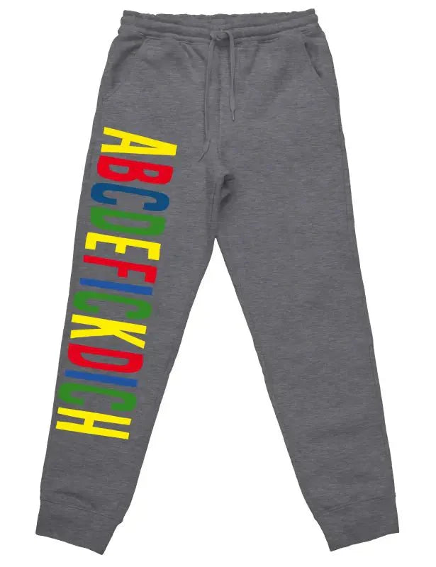 ABCDEFICKDICH Jogginghose Mit Lustigem Spruch Für Herren - tshirtladen -