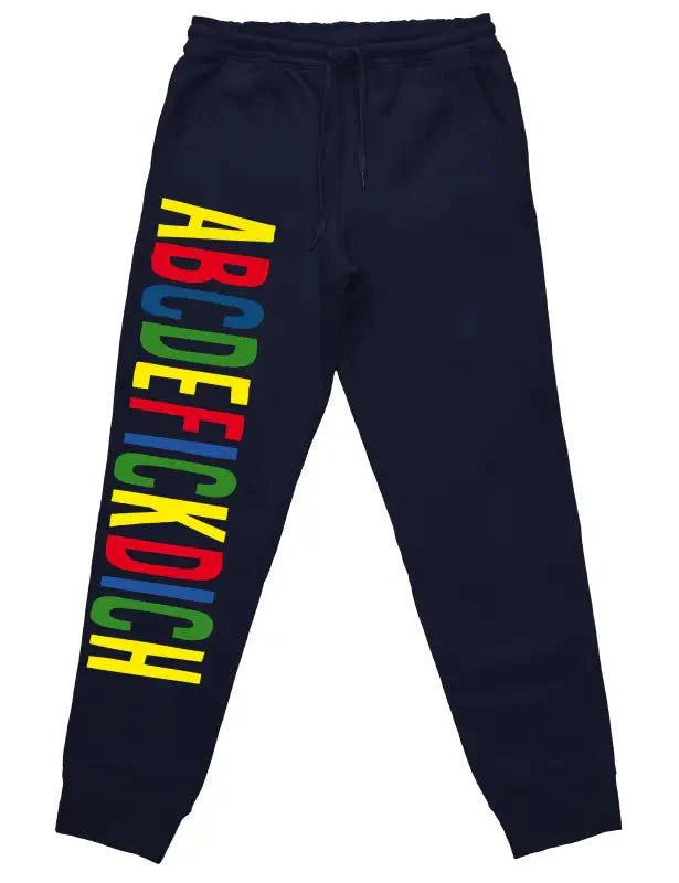ABCDEFICKDICH Jogginghose Mit Lustigem Spruch Für Herren - tshirtladen -