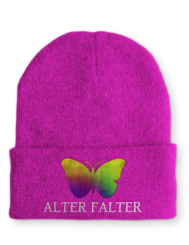 Alter Falter Statement Beanie Mütze mit Spruch für Humor - tshirtladen - Mütze
