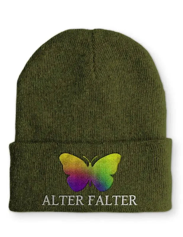 Alter Falter Statement Beanie Mütze mit Spruch für Humor - tshirtladen - Mütze