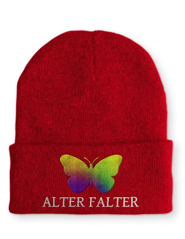 Alter Falter Statement Beanie Mütze mit Spruch für Humor - tshirtladen - Mütze