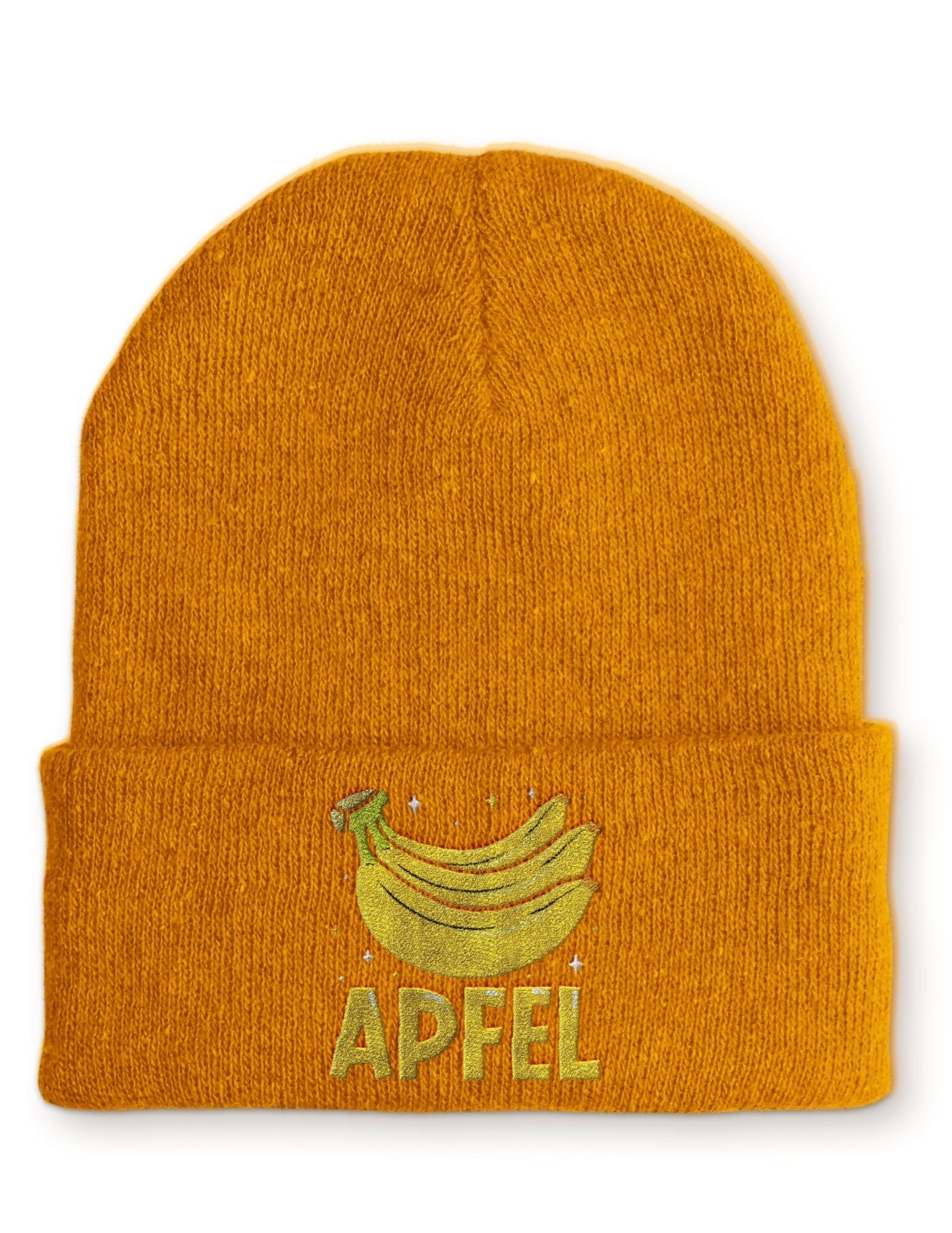 Apfel Banane Party Statement Beanie Mütze mit Spruch - tshirtladen - Mütze