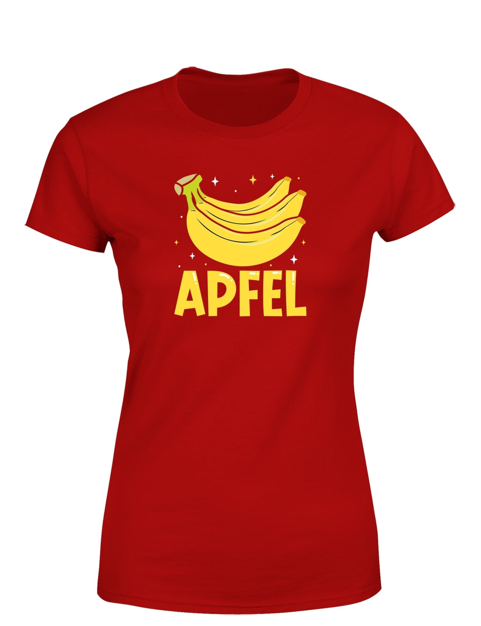 Apfel Banane Party Statement Damen T-Shirt für Spaß und Stil - tshirtladen - T-Shirt