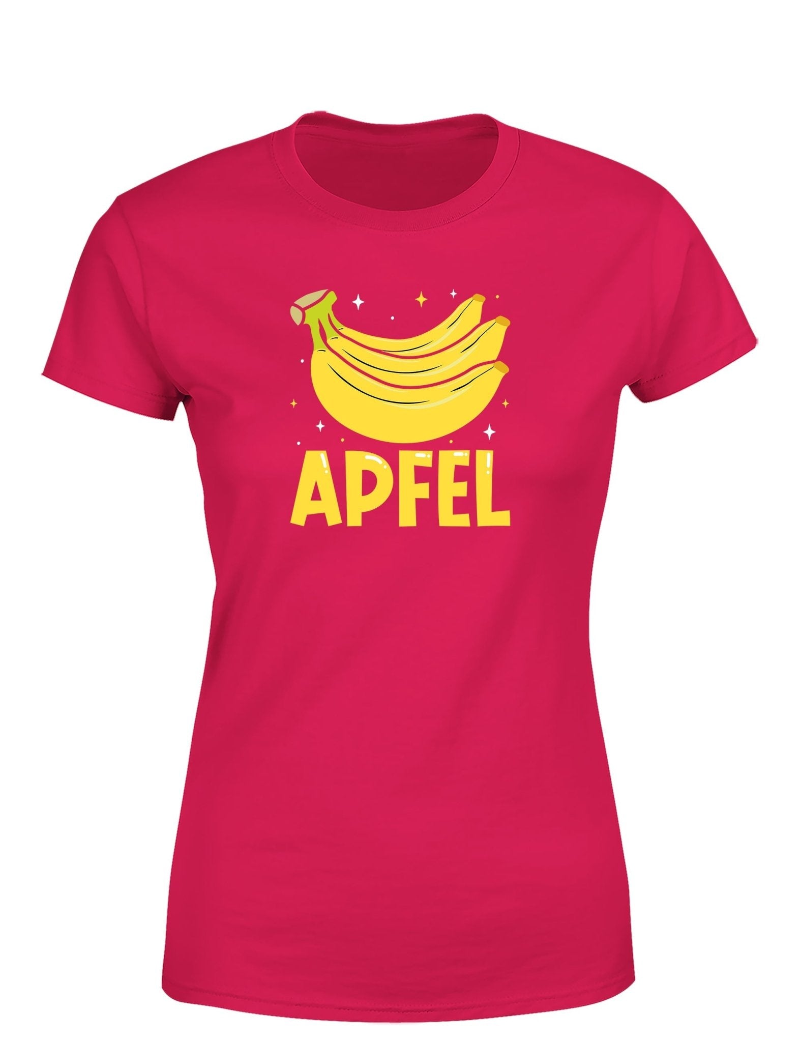 Apfel Banane Party Statement Damen T-Shirt für Spaß und Stil - tshirtladen - T-Shirt