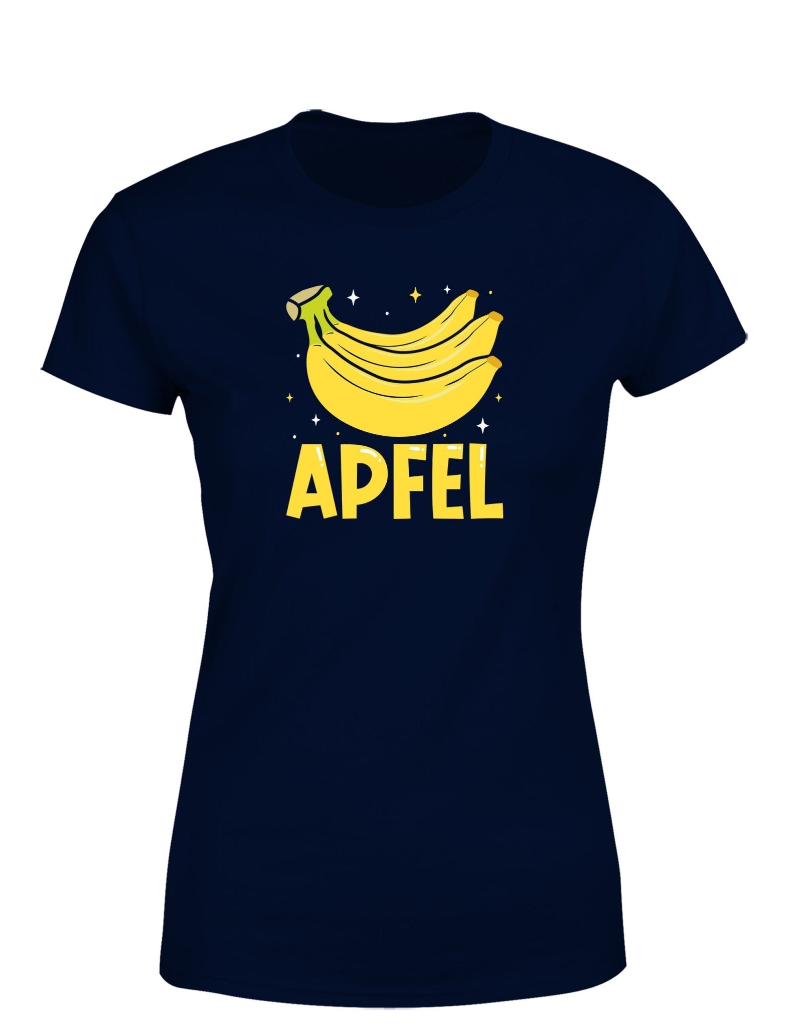 Apfel Banane Party Statement Damen T-Shirt für Spaß und Stil - tshirtladen - T-Shirt