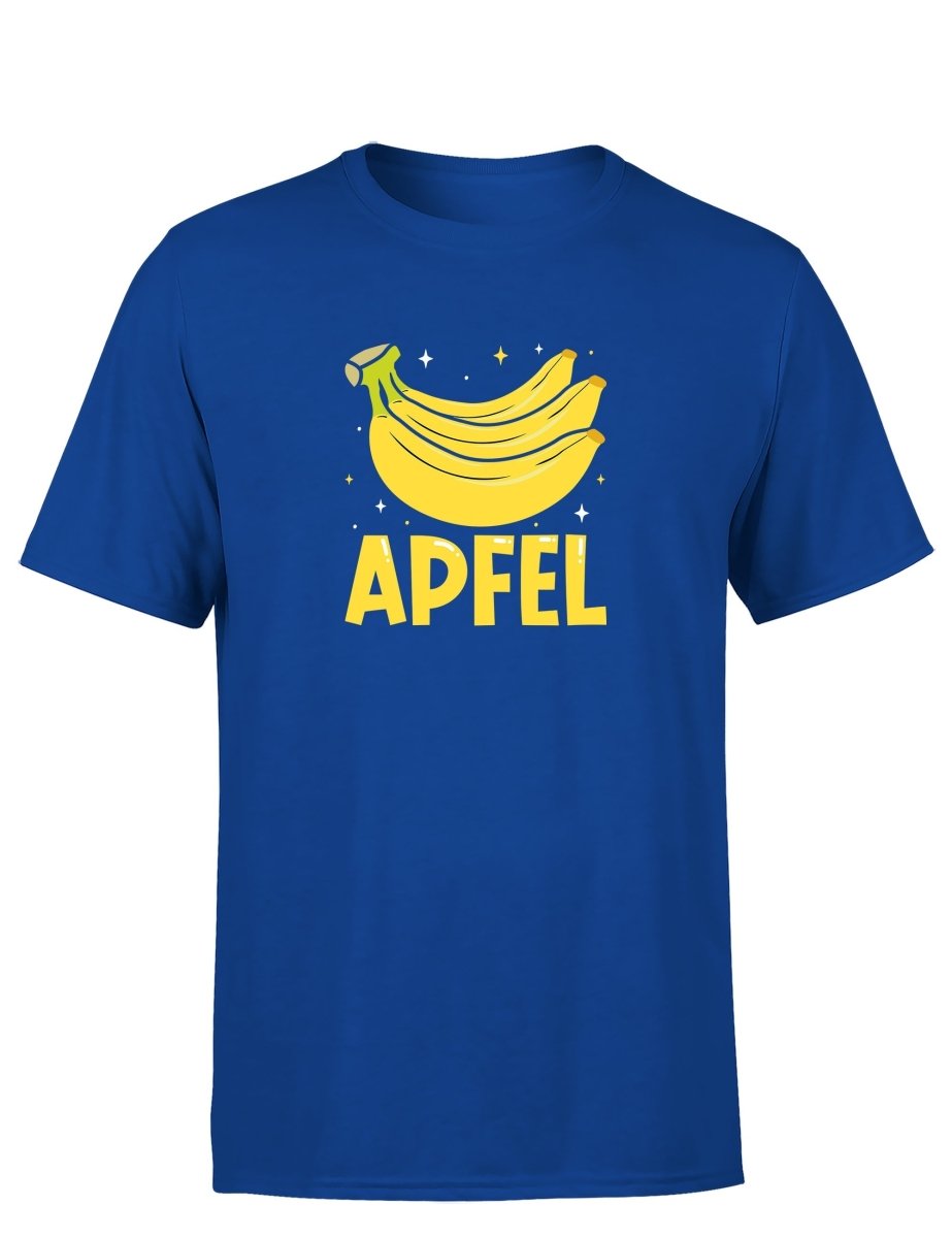 Apfel Banane Party Statement Herren T-Shirt für Spaß und Stil - Schwarzer - Kaffee