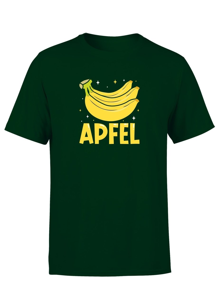 Apfel Banane Party Statement Herren T-Shirt für Spaß und Stil - Schwarzer - Kaffee