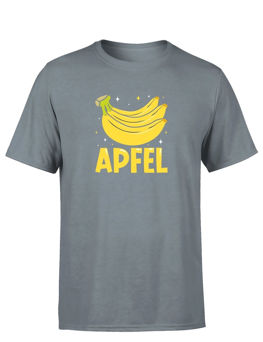 Apfel Banane Party Statement Herren T-Shirt für Spaß und Stil - Schwarzer - Kaffee