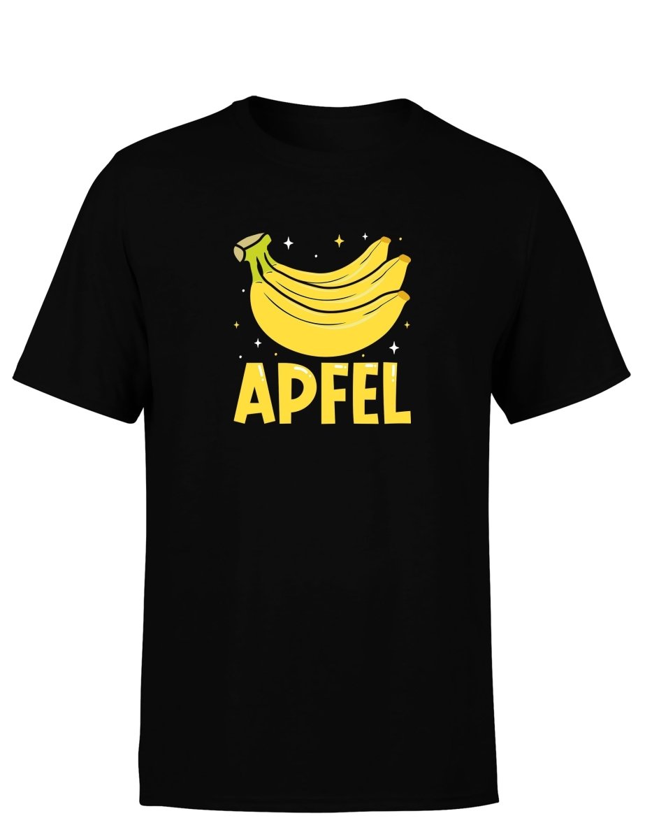 Apfel Banane Party Statement Herren T-Shirt für Spaß und Stil - Schwarzer - Kaffee