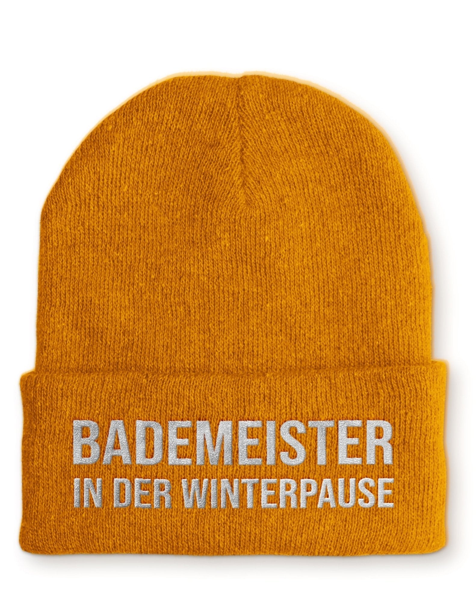 Bademeister in Winterpause Beanie Mütze mit Spruch - tshirtladen - Mütze