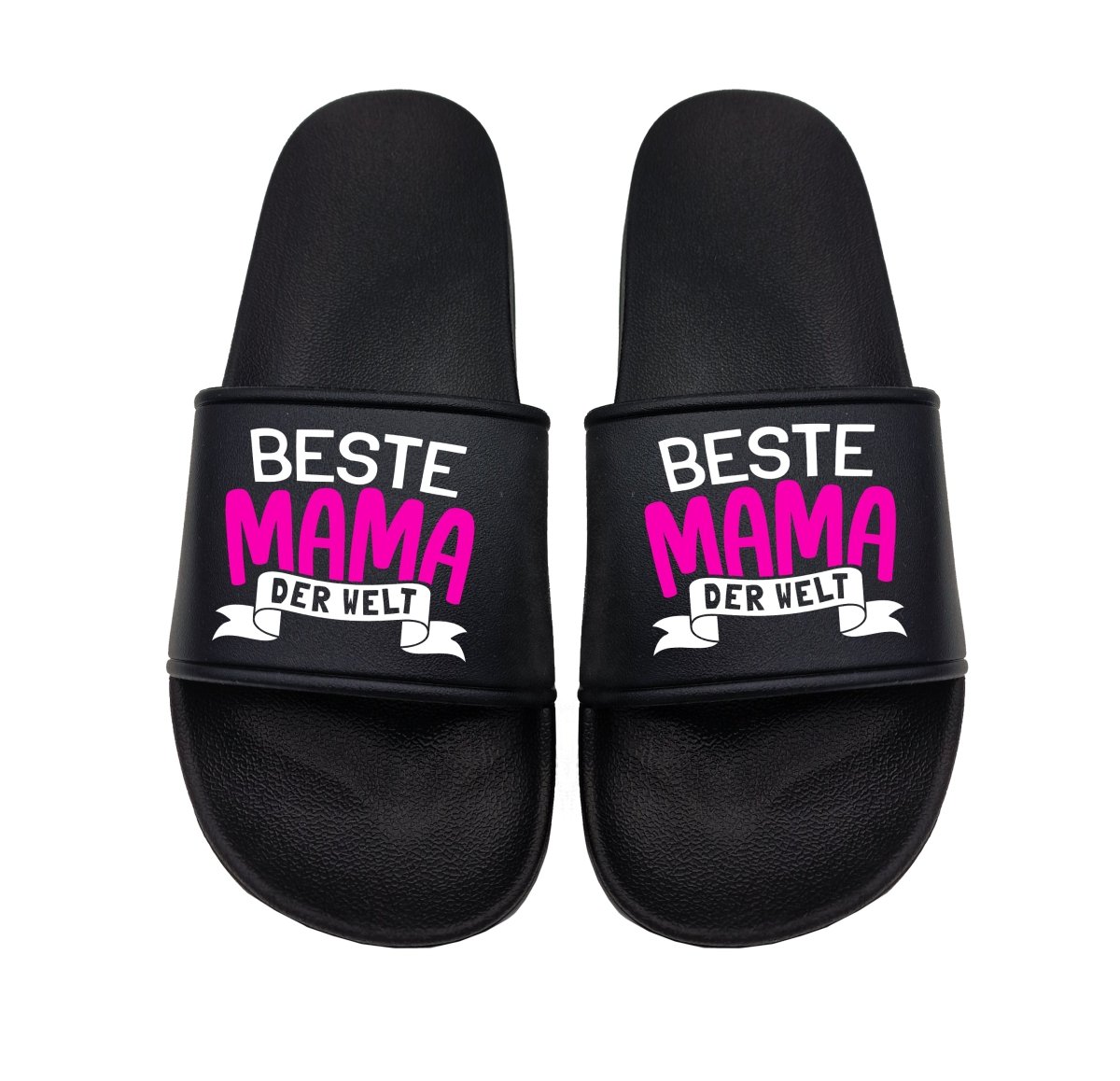 Badeschuhe Beste Mama der Welt / Bester Papa der Welt SET - Schwarzer - Kaffee